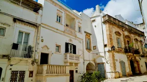 Old City Palace with Historic Balcony Architecture