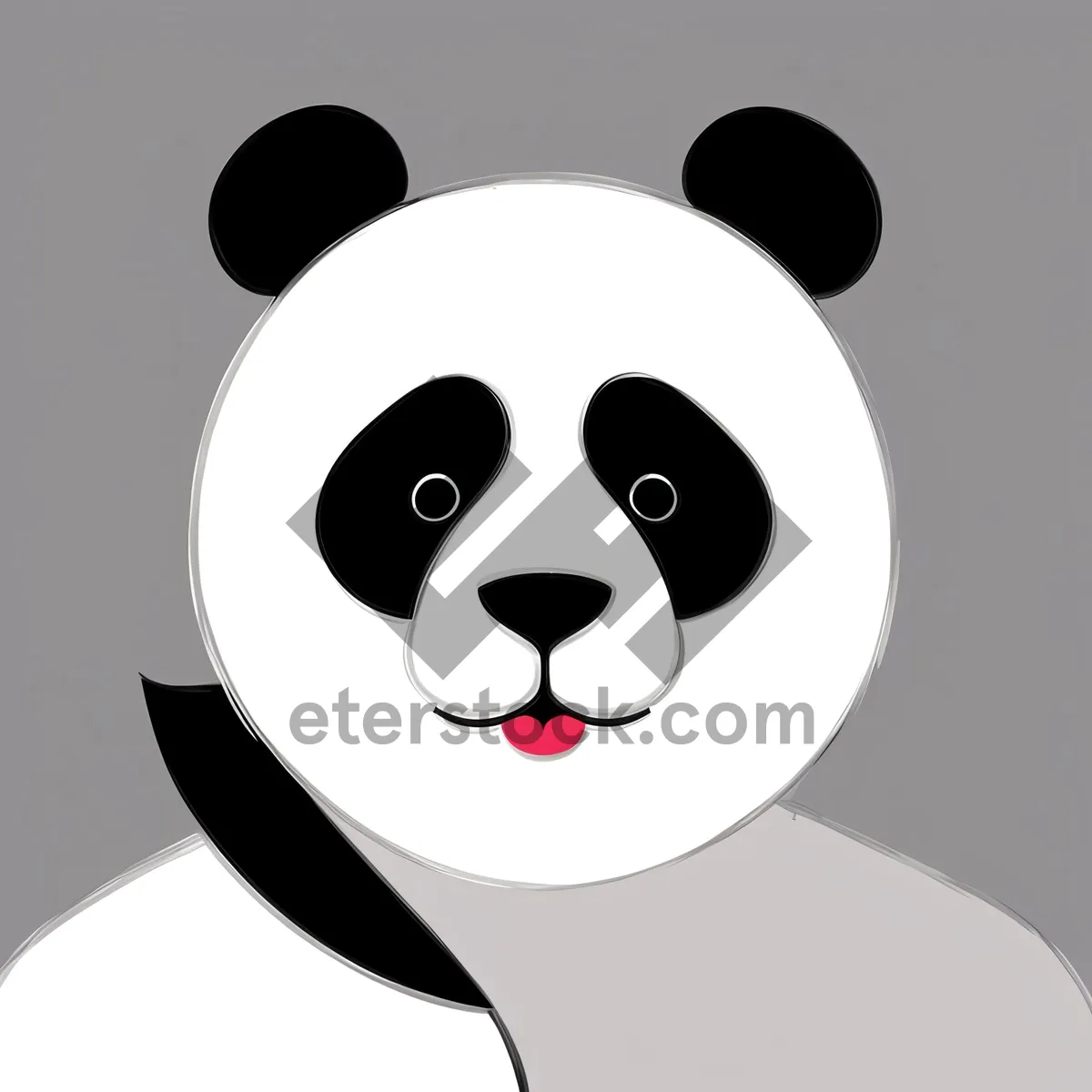 Picture of Cute Cartoon Animal with Mustache Clip Art