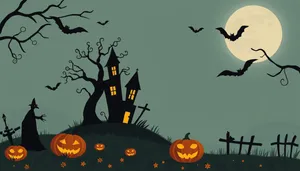 Spooky Halloween Night Silhouette