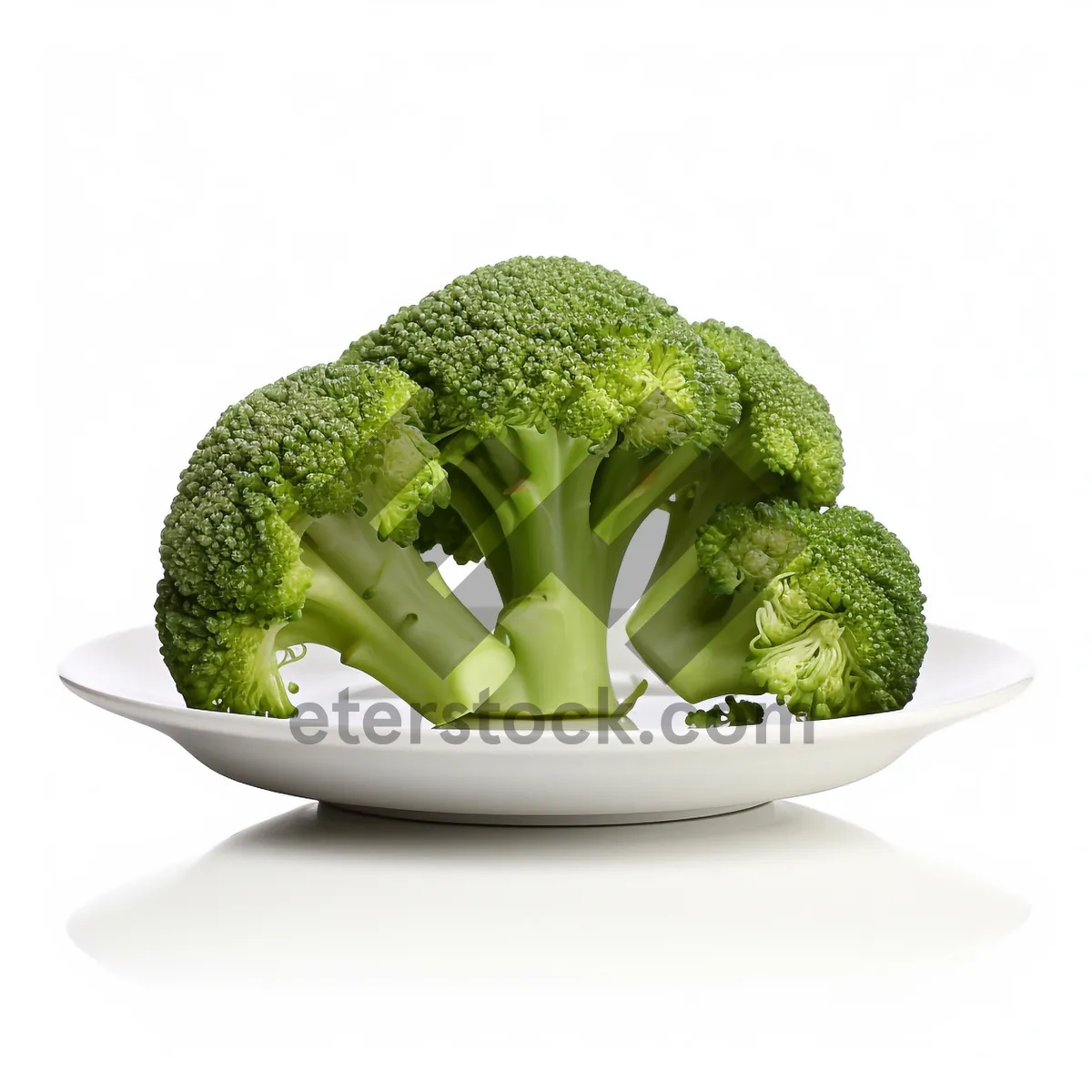 Picture of Fresh Vegetable Dinner with Broccoli and Cabbage Stir-fry