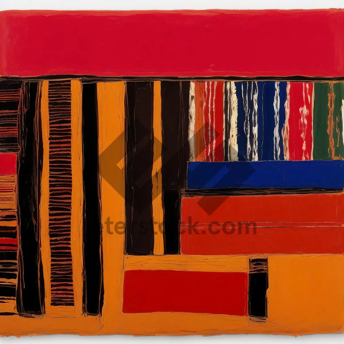 Picture of Colorful school supplies in container, education supplies.