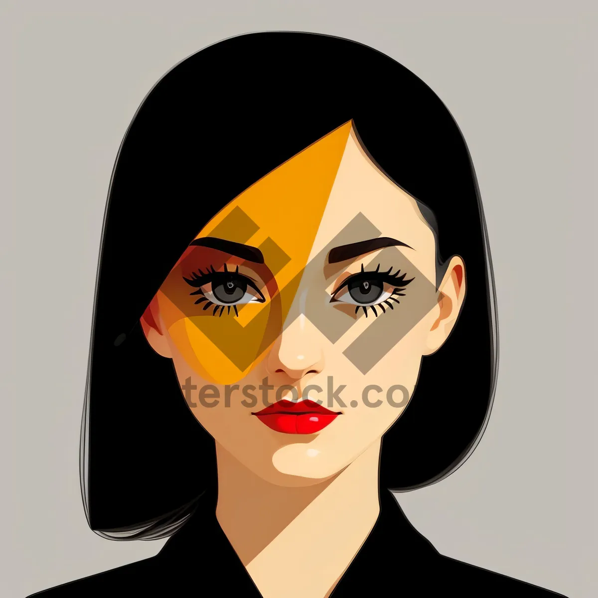 Picture of Stylish Fashion Model with Alluring Eyes and Mesmerizing Hairstyle