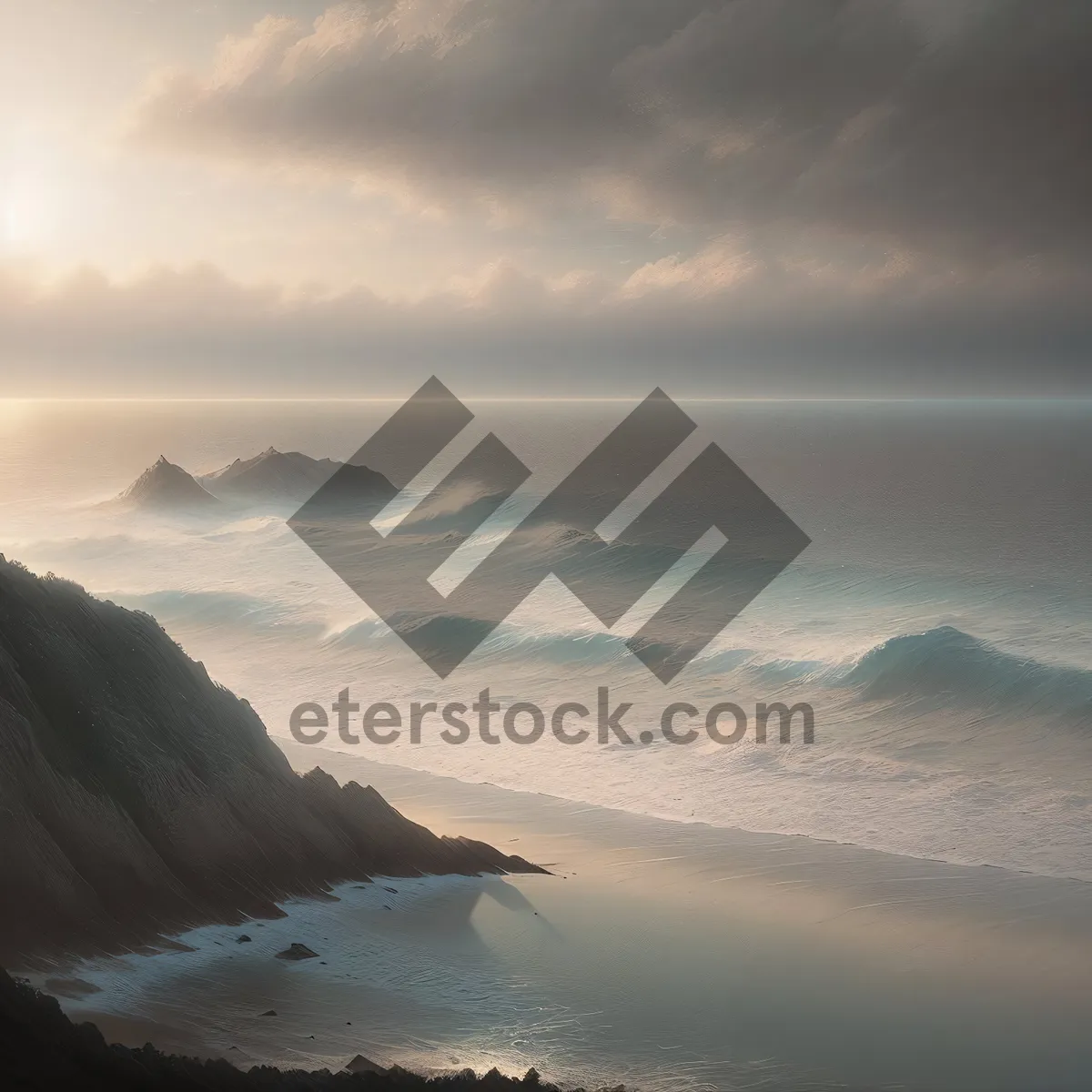 Picture of Coastal Cliff and Majestic Ocean View