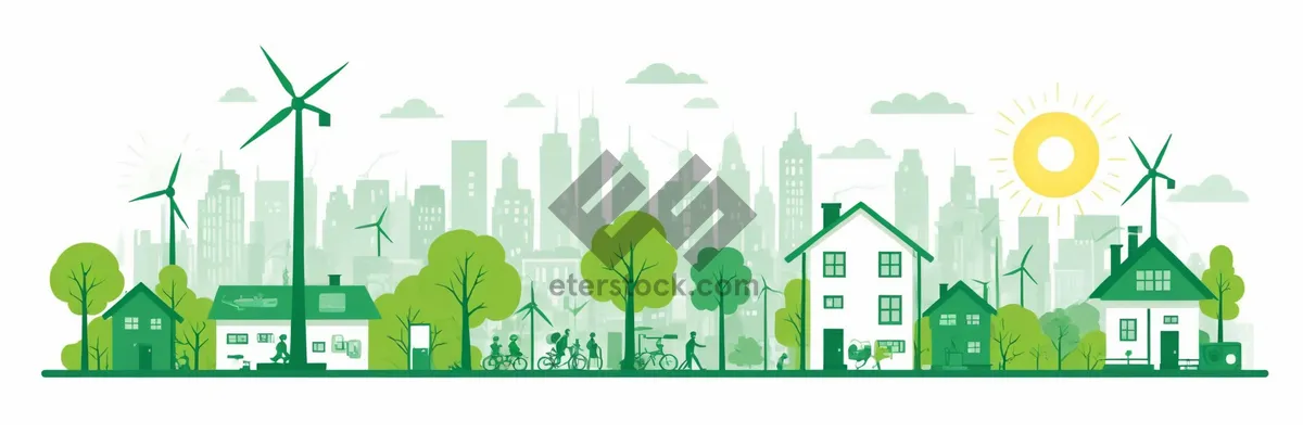 Picture of Green Earth Icon Design Symbol