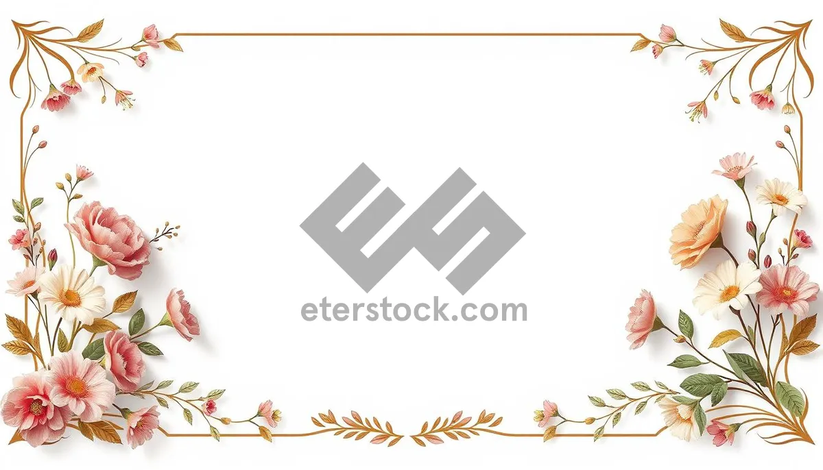 Picture of Winter Celebration Floral Design Border Element
