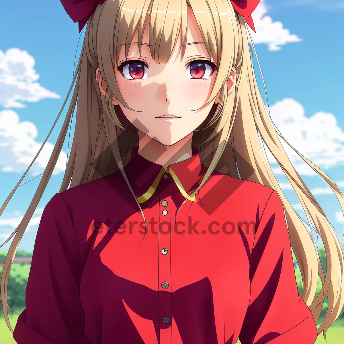 Picture of Beautiful Smiling Lady with Stylish Hair