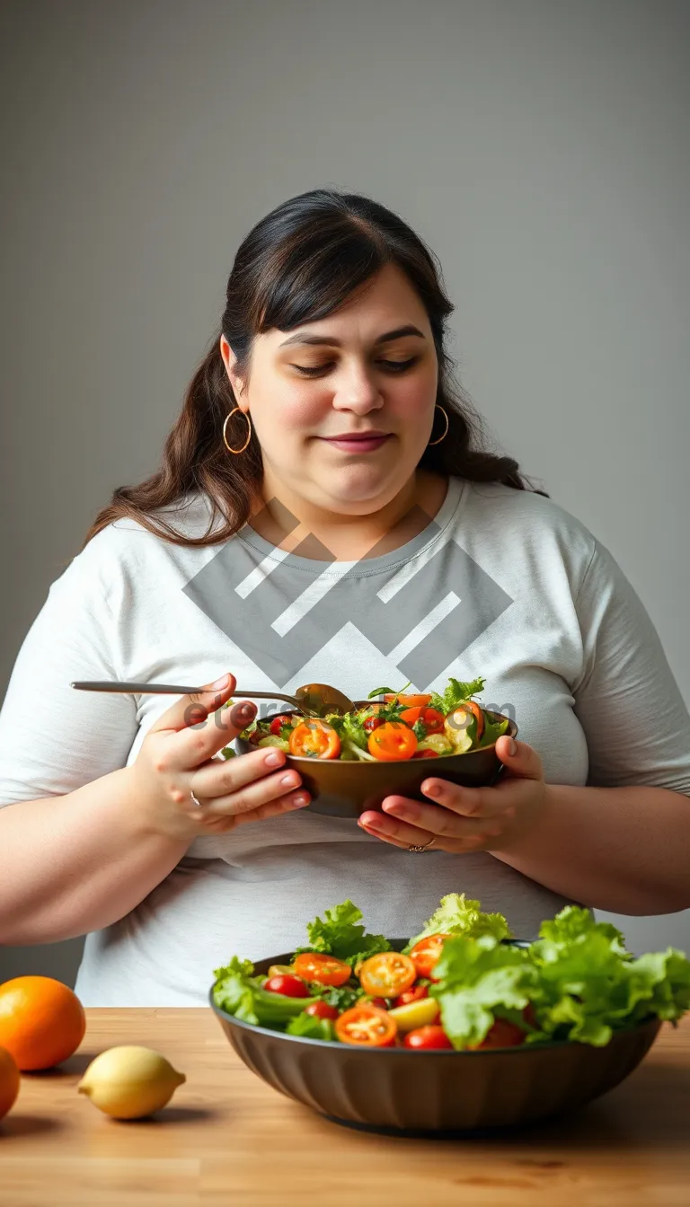 Picture of Happy person enjoying a nutritious meal