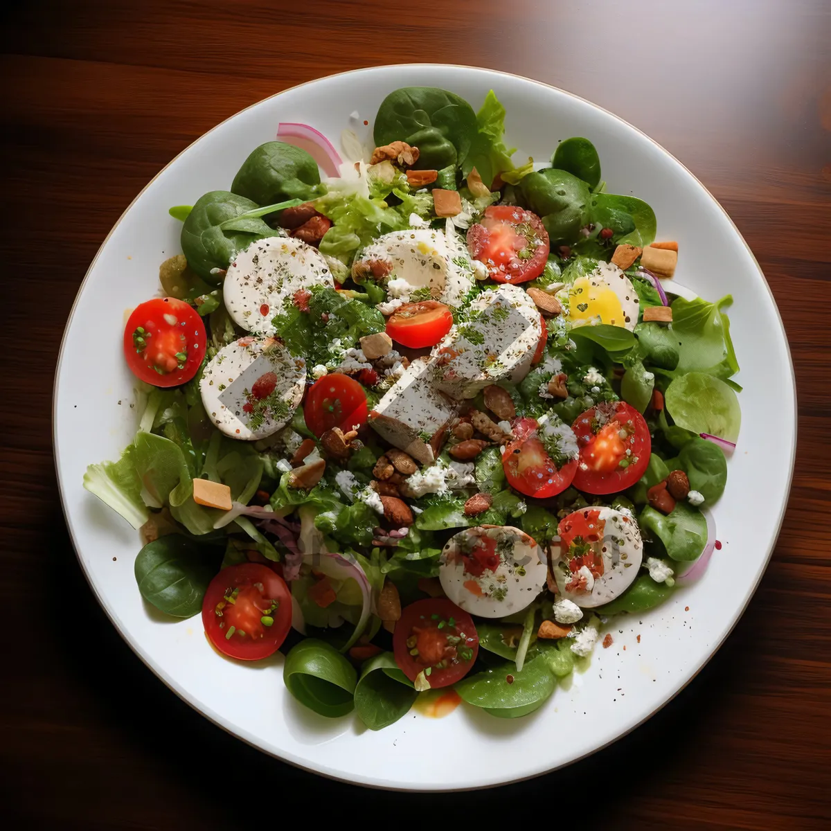 Picture of Gourmet Chicken Salad with Olive Oil Dressing.