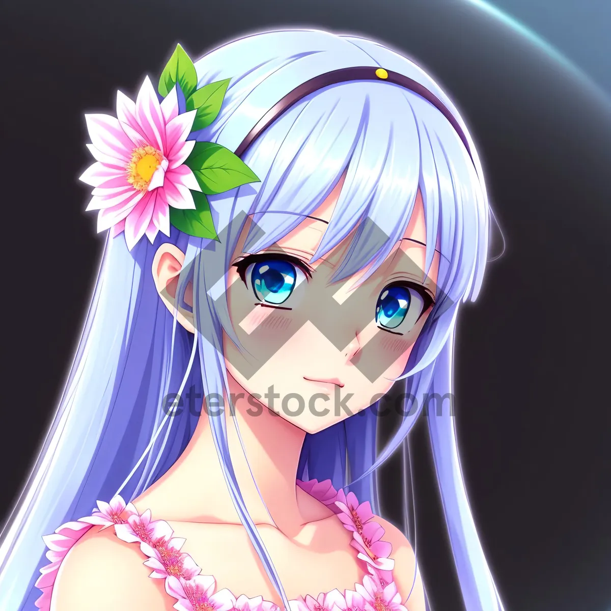 Picture of Elegant Femme Fatale with Mesmerizing Eyes