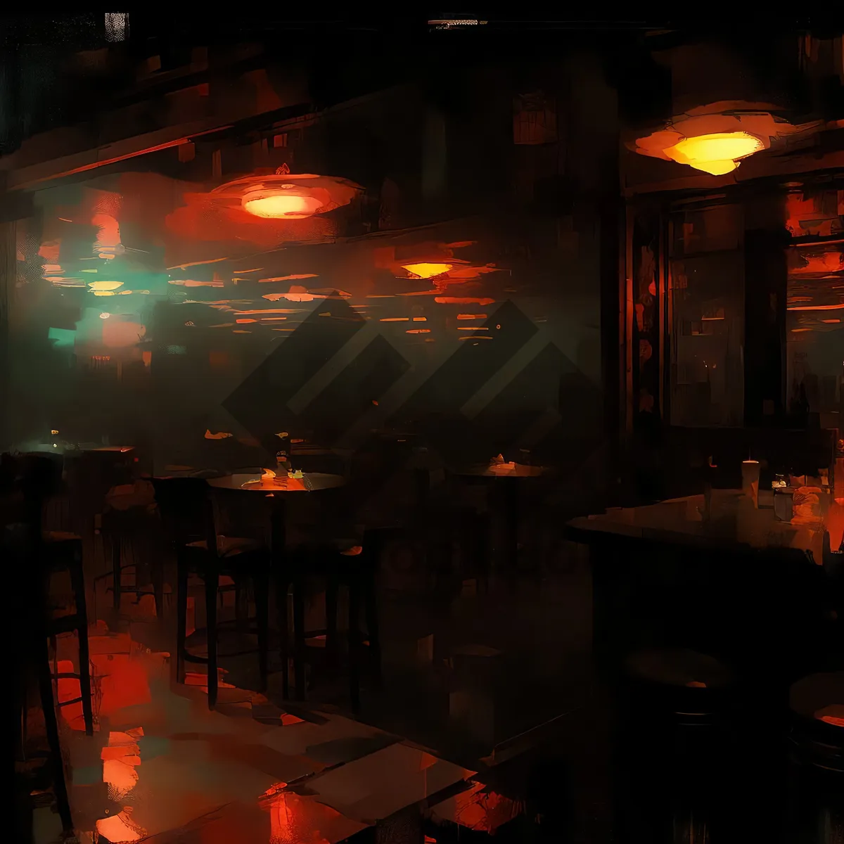 Picture of Fiery night at the orange barroom