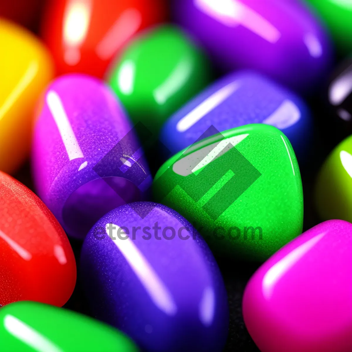 Picture of Vibrant Candy-Colored Marker with Yellow Pattern