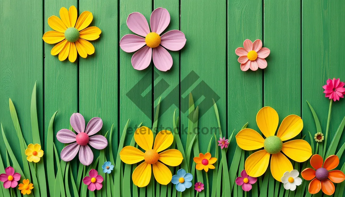 Picture of Summer Island Floral Pink Tulip Garden Blossom