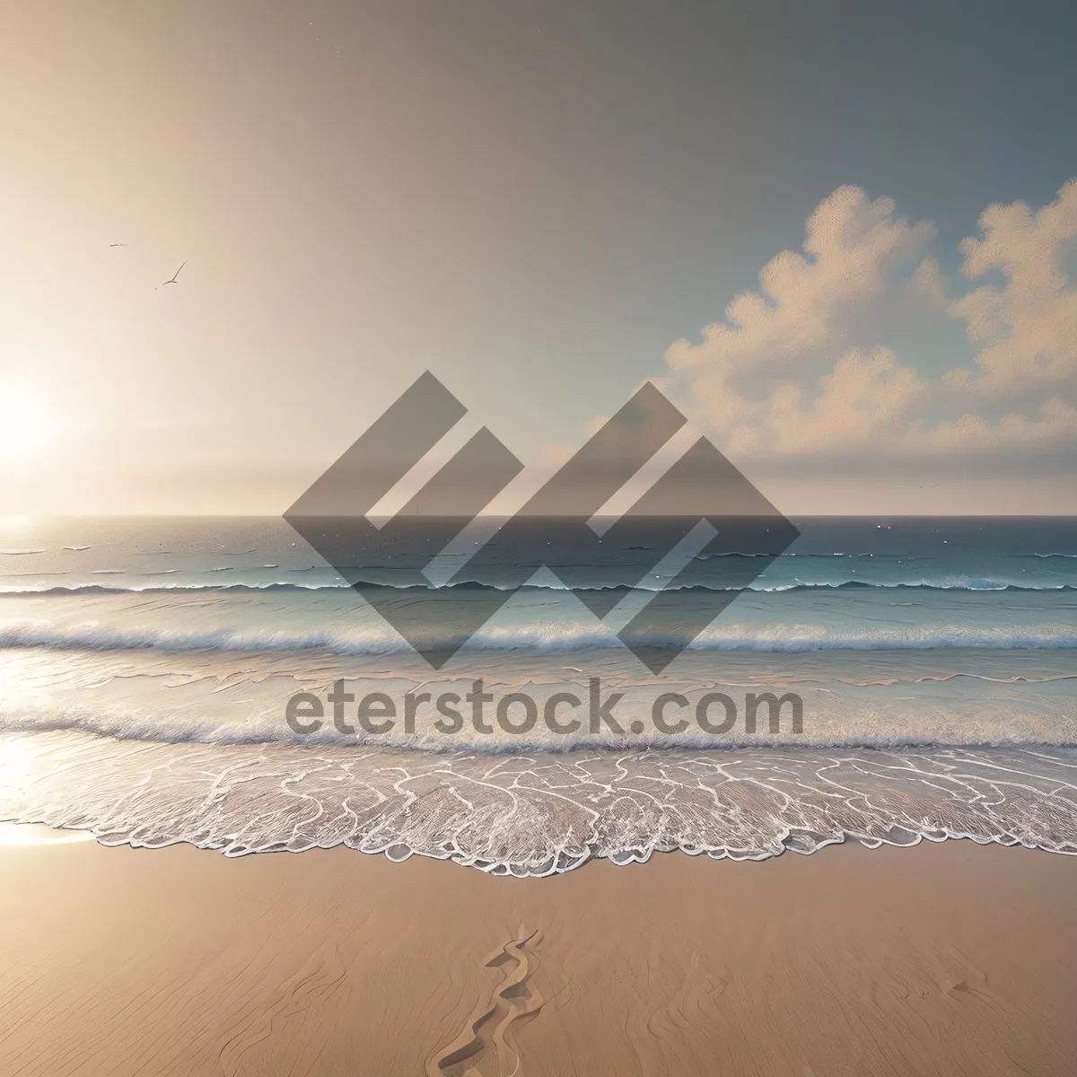 Picture of Sunny Beach Paradise with Clear Turquoise Waters