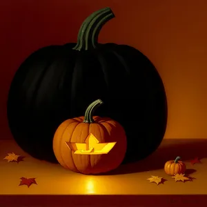 Festive Autumn Jack-o-Lantern Decoration