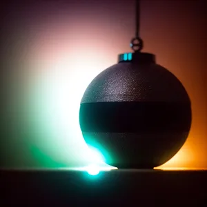 Festive Holiday Glass Ball Decoration