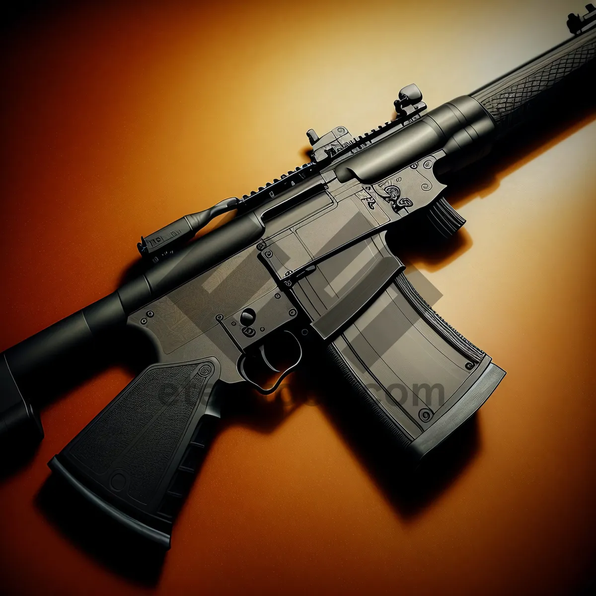 Picture of Armed Forces: Powerful Automatic Rifle for Military Use