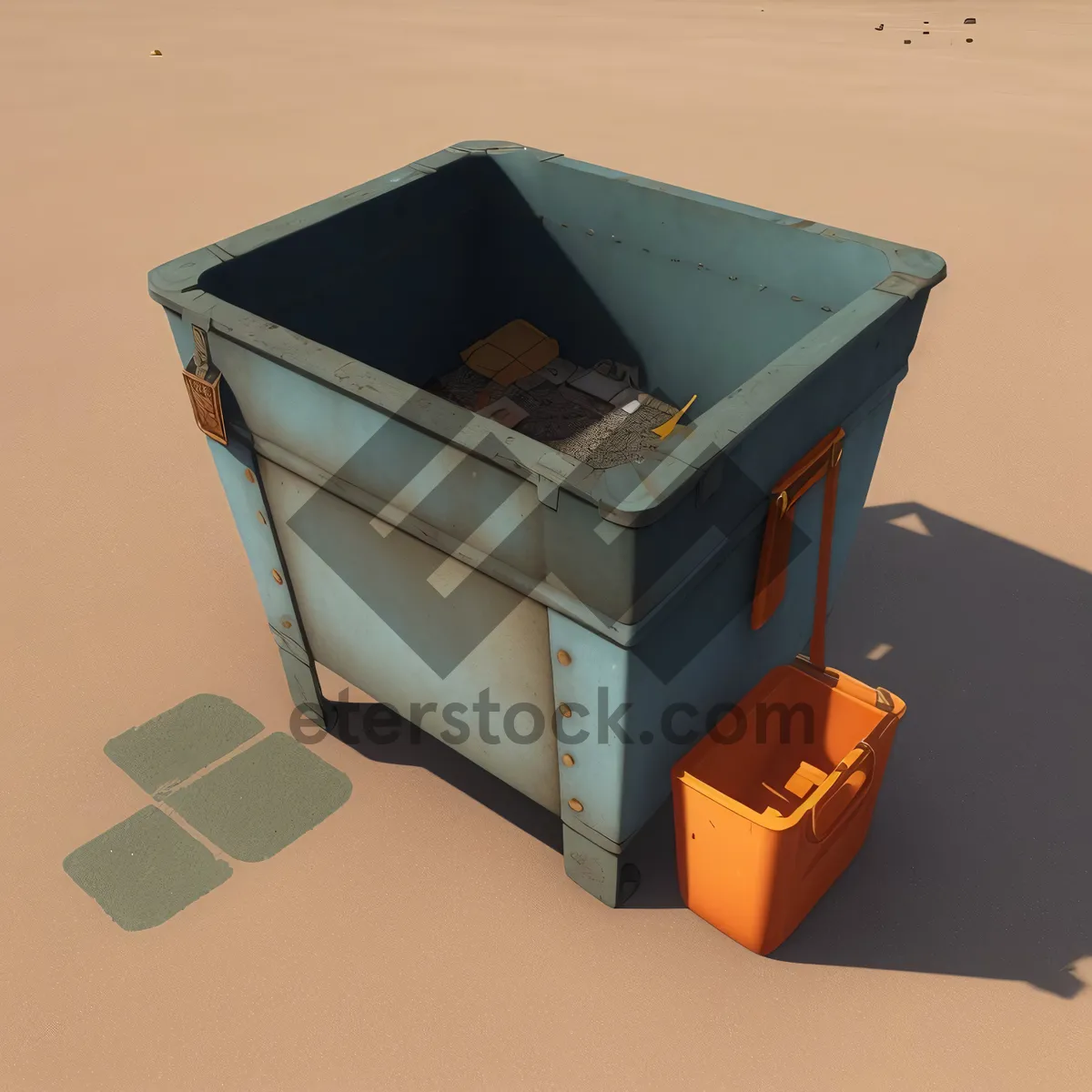 Picture of Open Cardboard Storage Crate Box