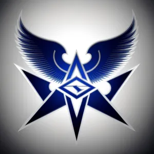 Heraldic Lightning Design: Iconic Symbol of Art and Graphic Element