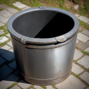 Metal Rain Barrel Container for Water Storage