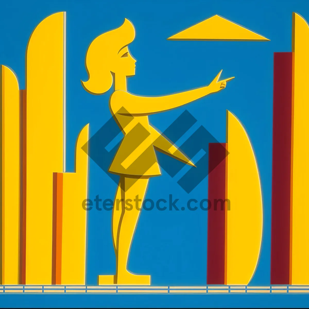 Picture of Symbolic flag design with graphic sign