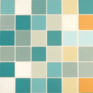 Colorful Geometric Mosaic Tile Pattern Design