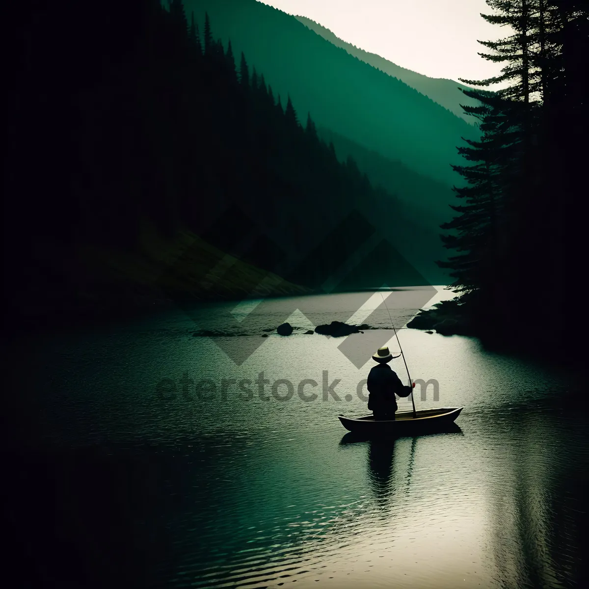 Picture of Serene Waters: Summer Reflections on a Kayak Adventure