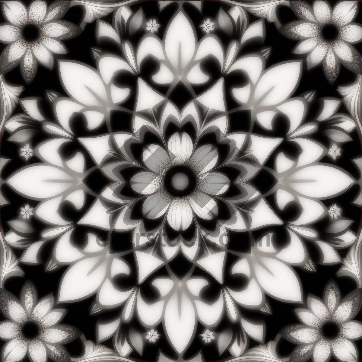 Picture of Floral Tracery: Vintage Ornamental Wallpaper