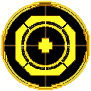 Golden Time Circle Icon - Business Symbol