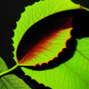 Vibrant Flora and Lacewing on Leaf