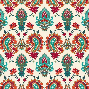 Decorative Vintage Arabesque Floral Silk Wallpaper Pattern