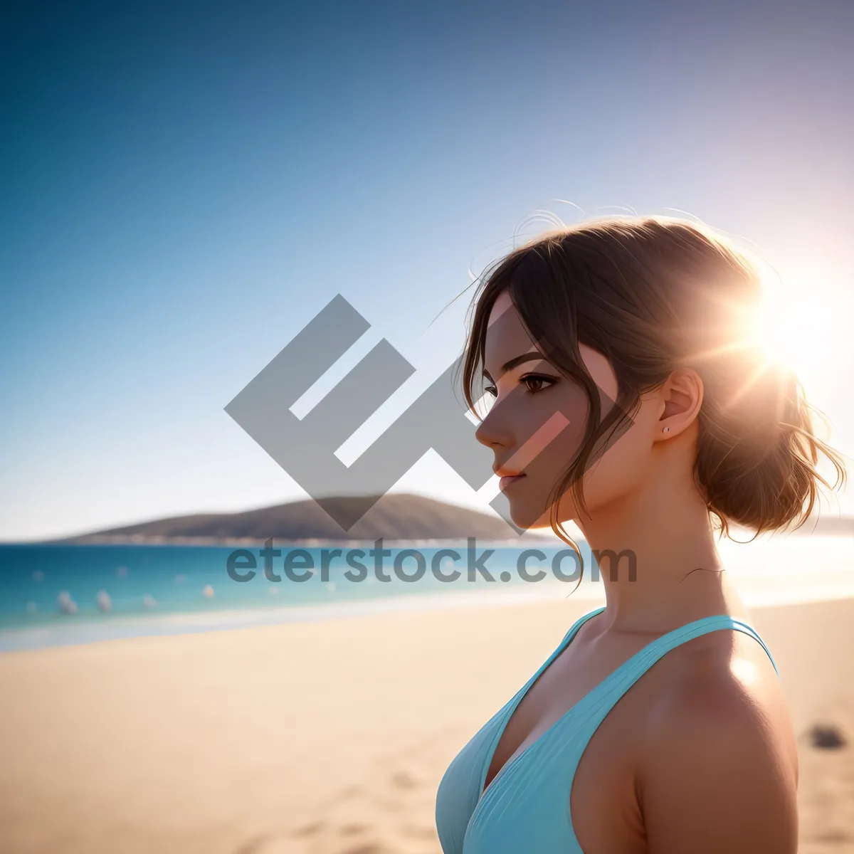 Picture of Sun-Kissed Beach Babe in Sexy Bikini