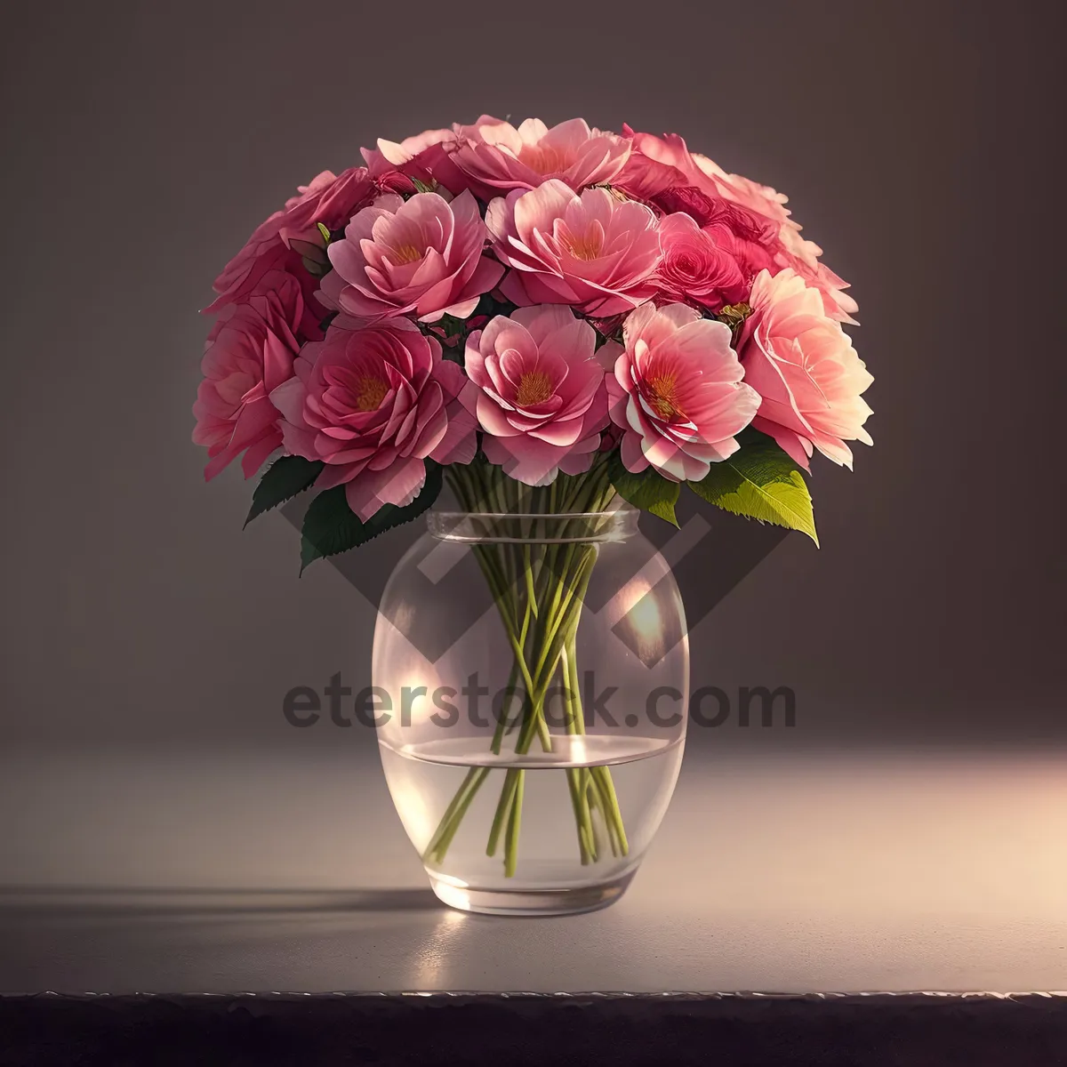 Picture of Floral Pink Vase Bouquet: A Delightful Spring Gift