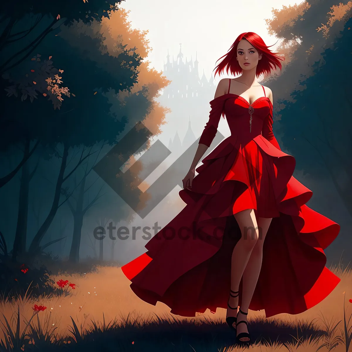 Picture of Joyful Dance in Fashionable Silhouette