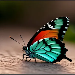 Colorful Monarch Butterfly on Flower Petal