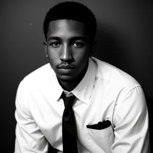 Confident businessman in professional suit and tie portrait.