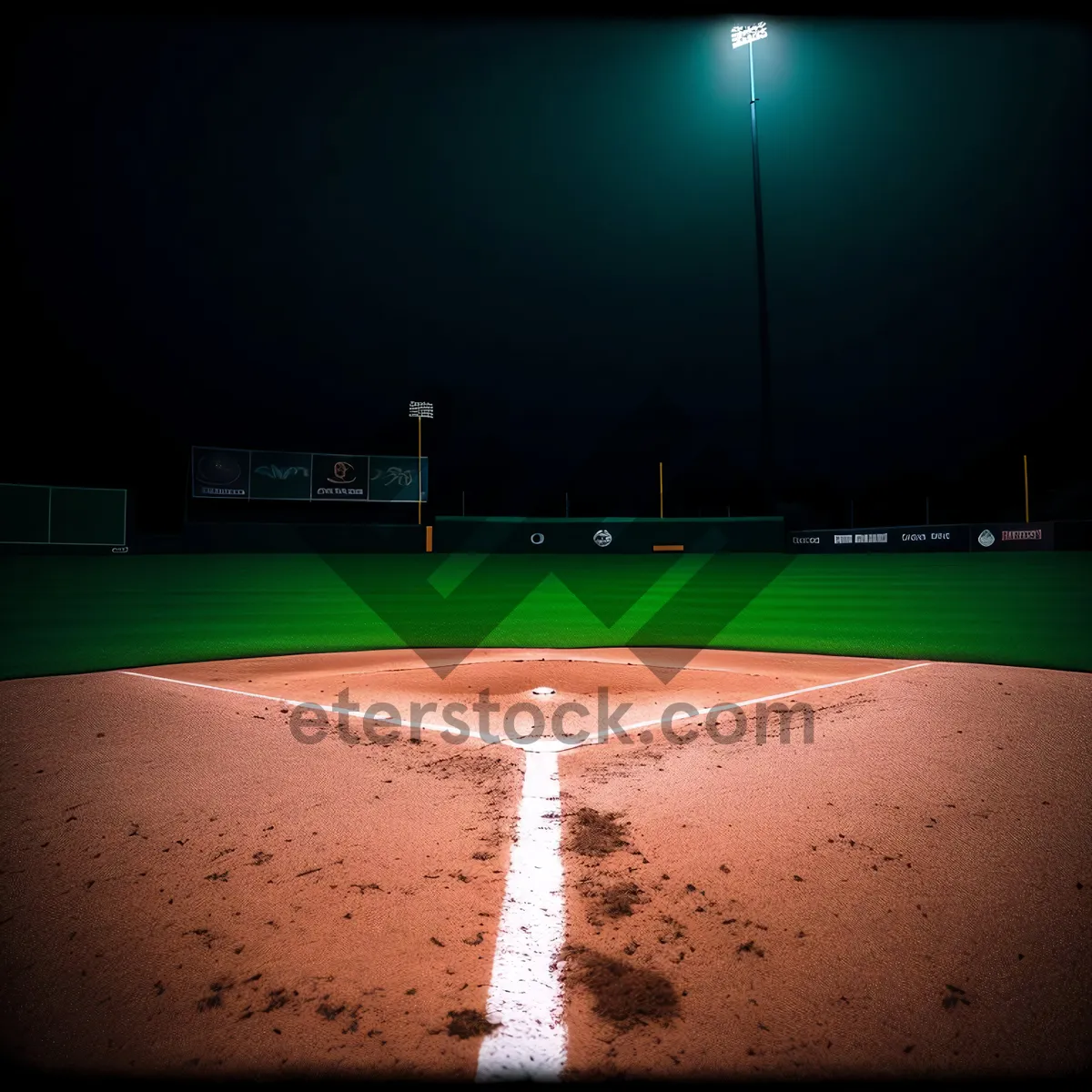 Picture of Baseball equipment resting on a grassy field