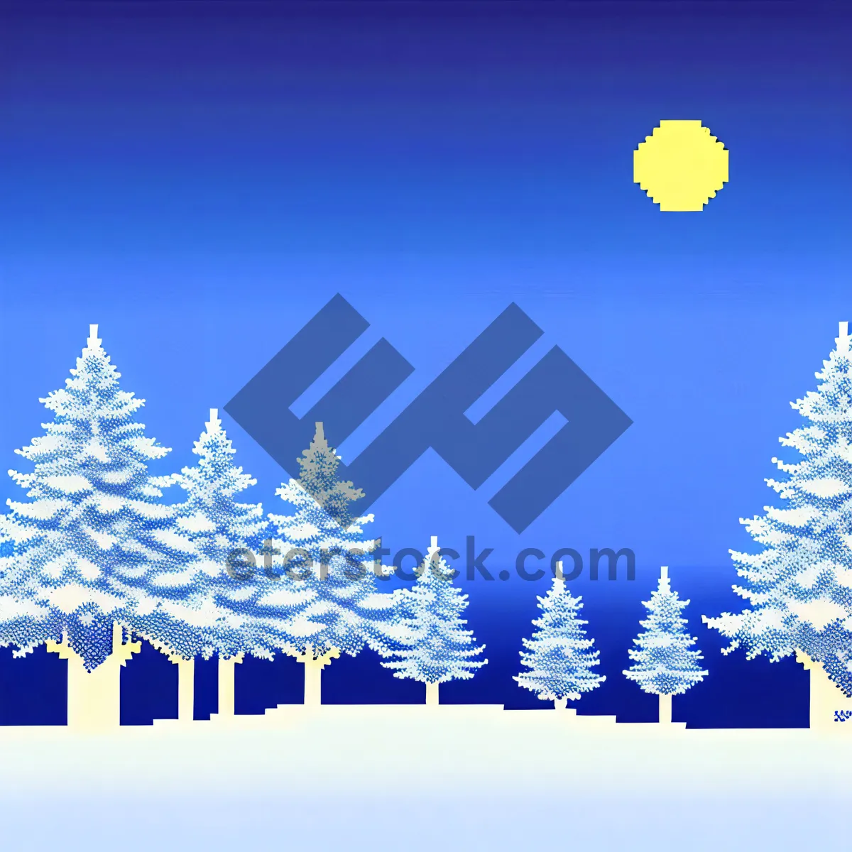 Picture of Frosty Winter Wonderland Holiday Card