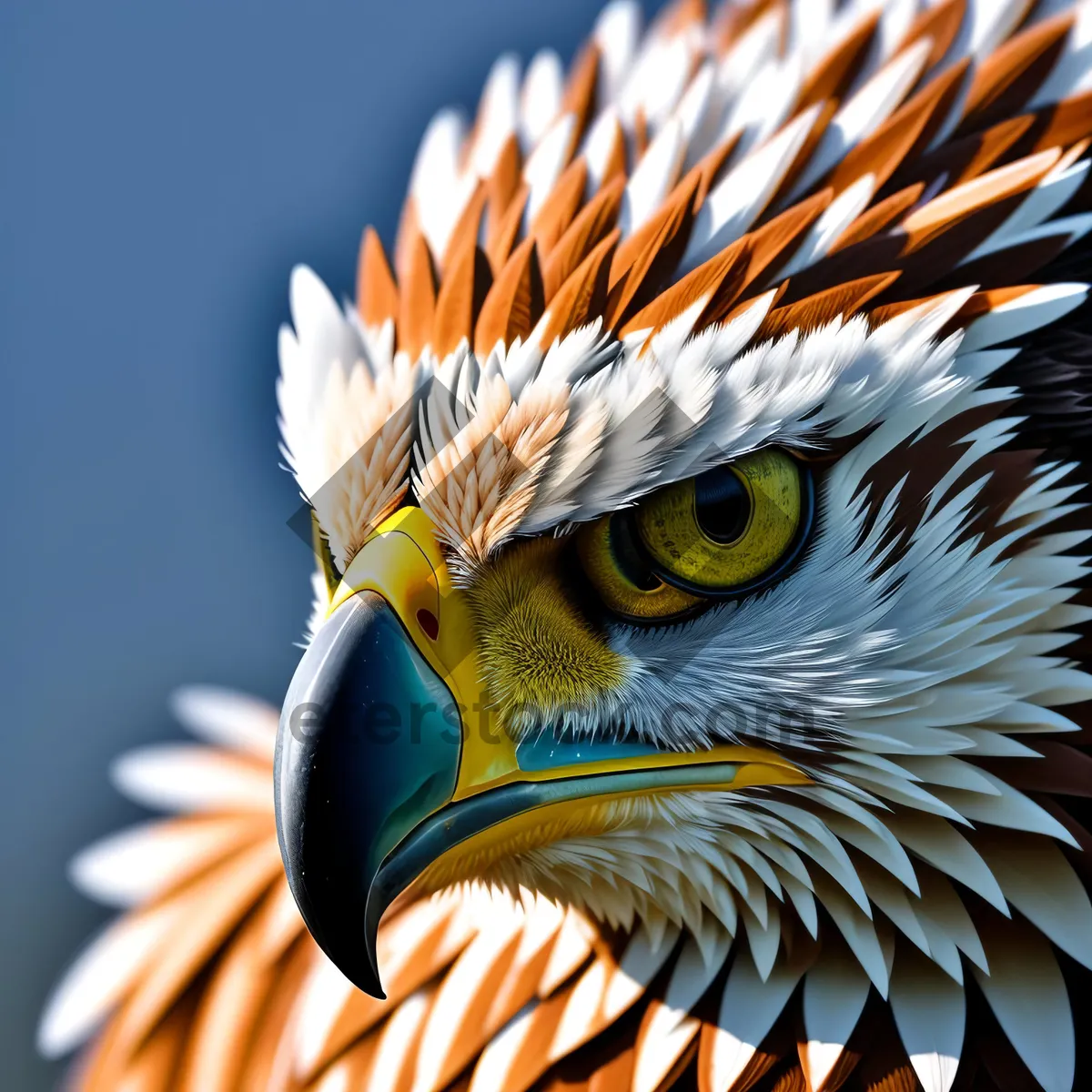 Picture of Colorful Macaw in Wild Feathered Attire