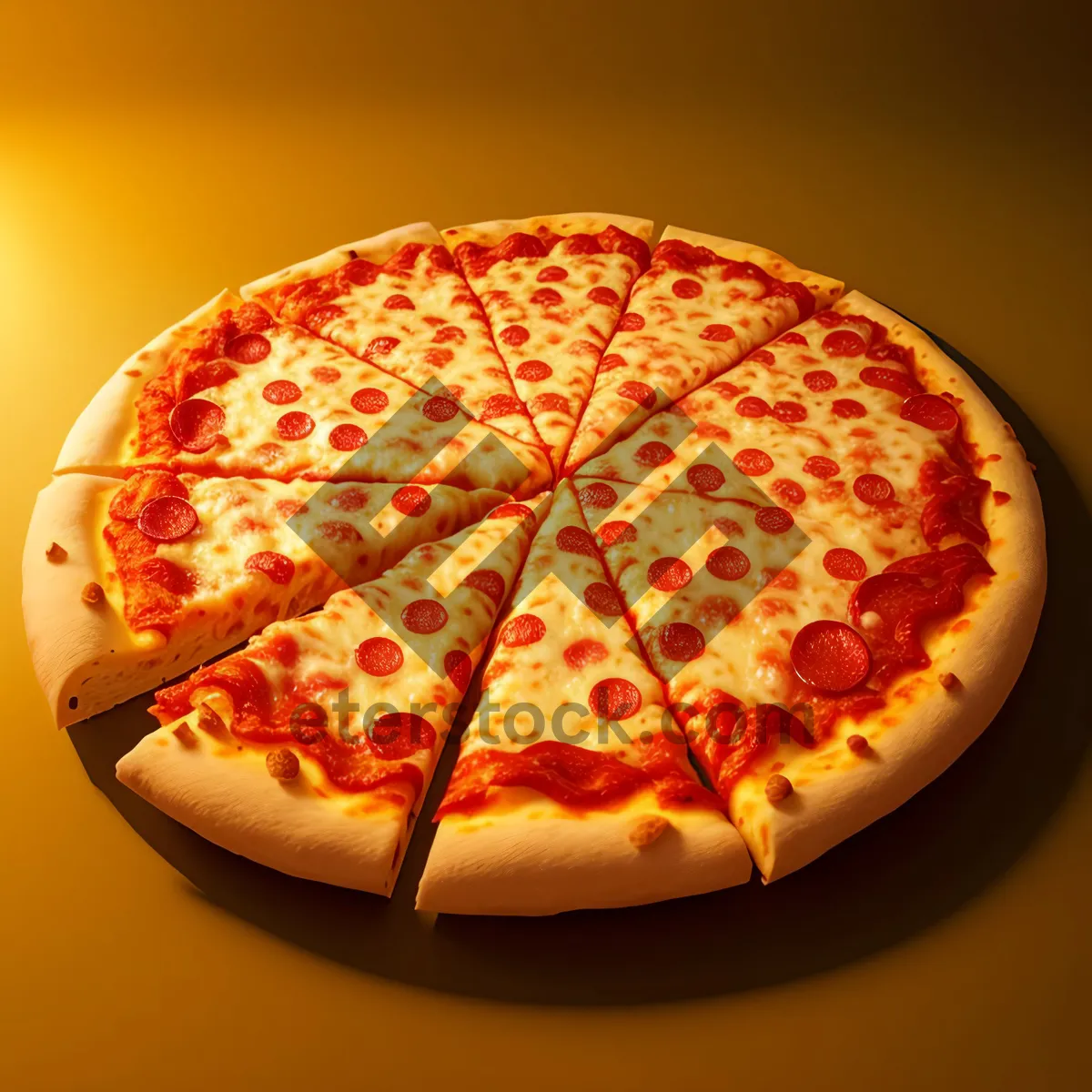 Picture of Delicious Cheesy Pizza Slice - Gourmet Fast Food
