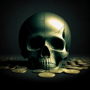 Spooky Skull - A Bone-Chilling Symbol of Fear
