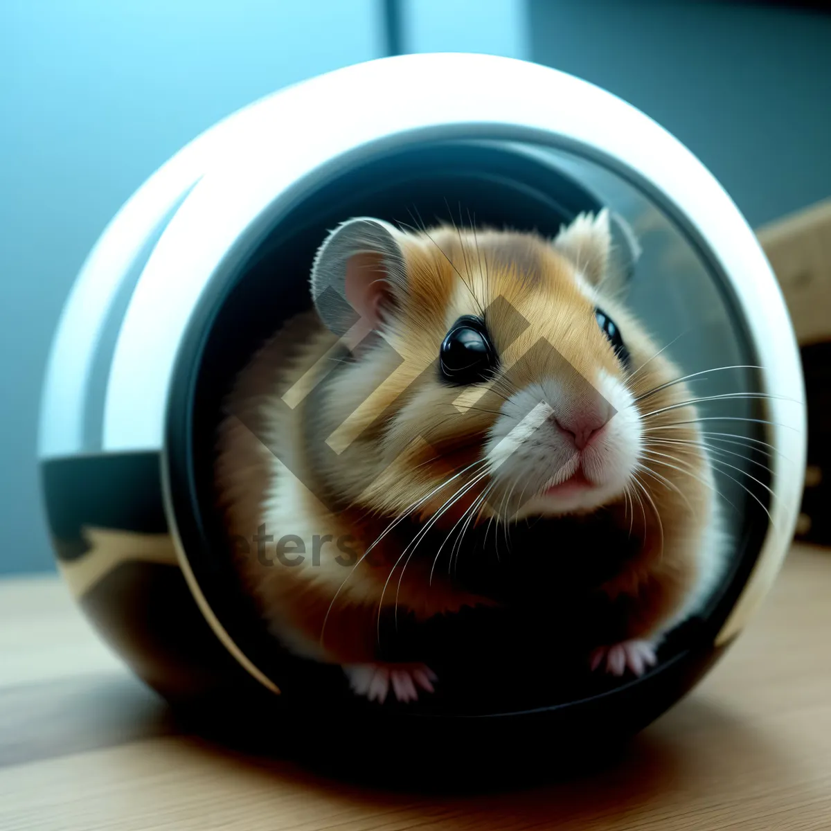 Picture of Furry Feline Whiskers - Adorable Hamster Cat