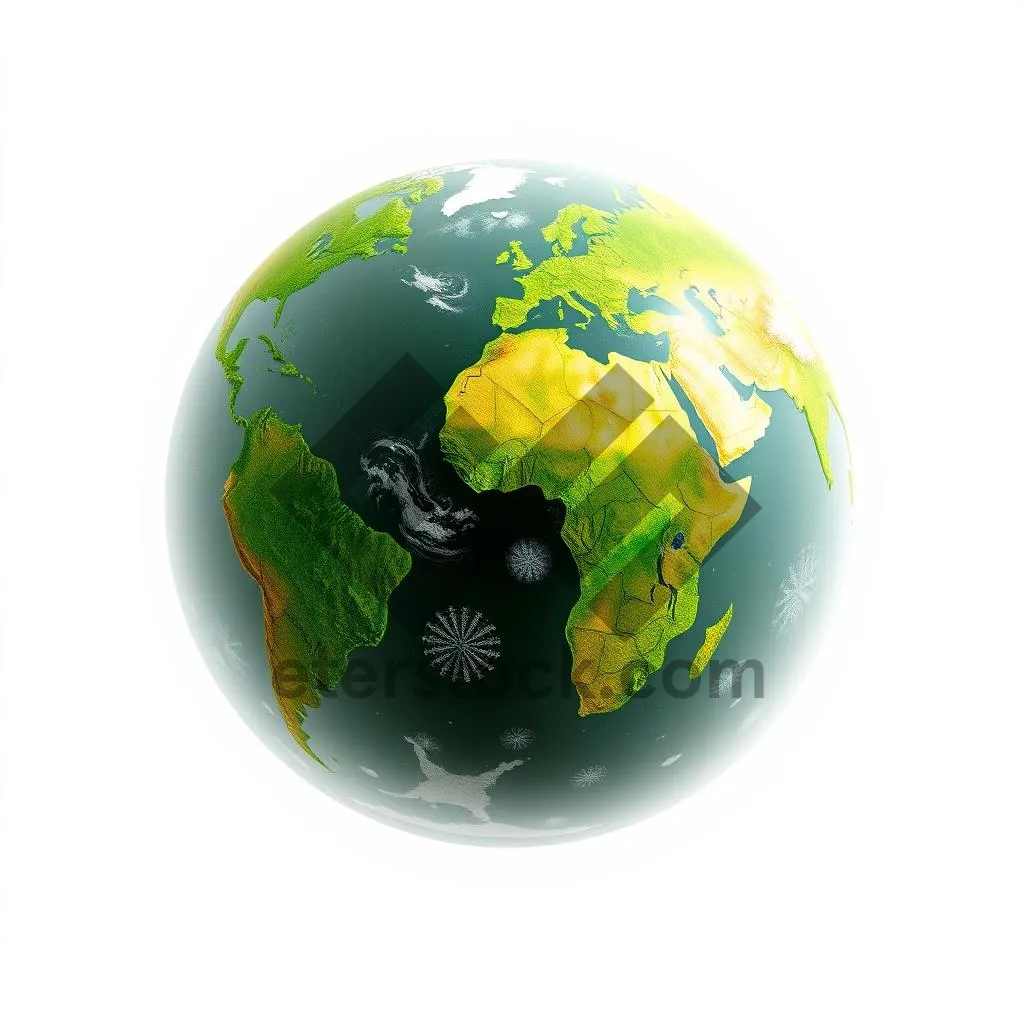 Picture of 3D Earth Globe Icon Image