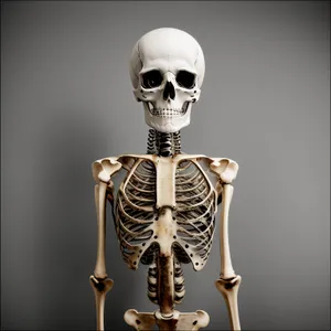 Spooky Skeleton Figure in Terrifying Pose