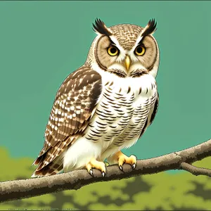 Intense Gaze: Close-up of Yellow-eyed Bird of Prey