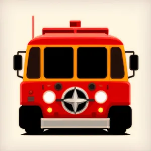 Fire Station Transport: Cartoon Car and Bus Facility