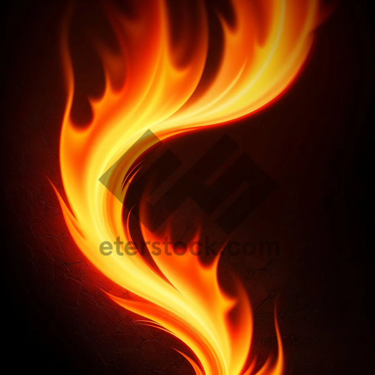 Picture of Blazing Fiery Swirl of Power and Heat