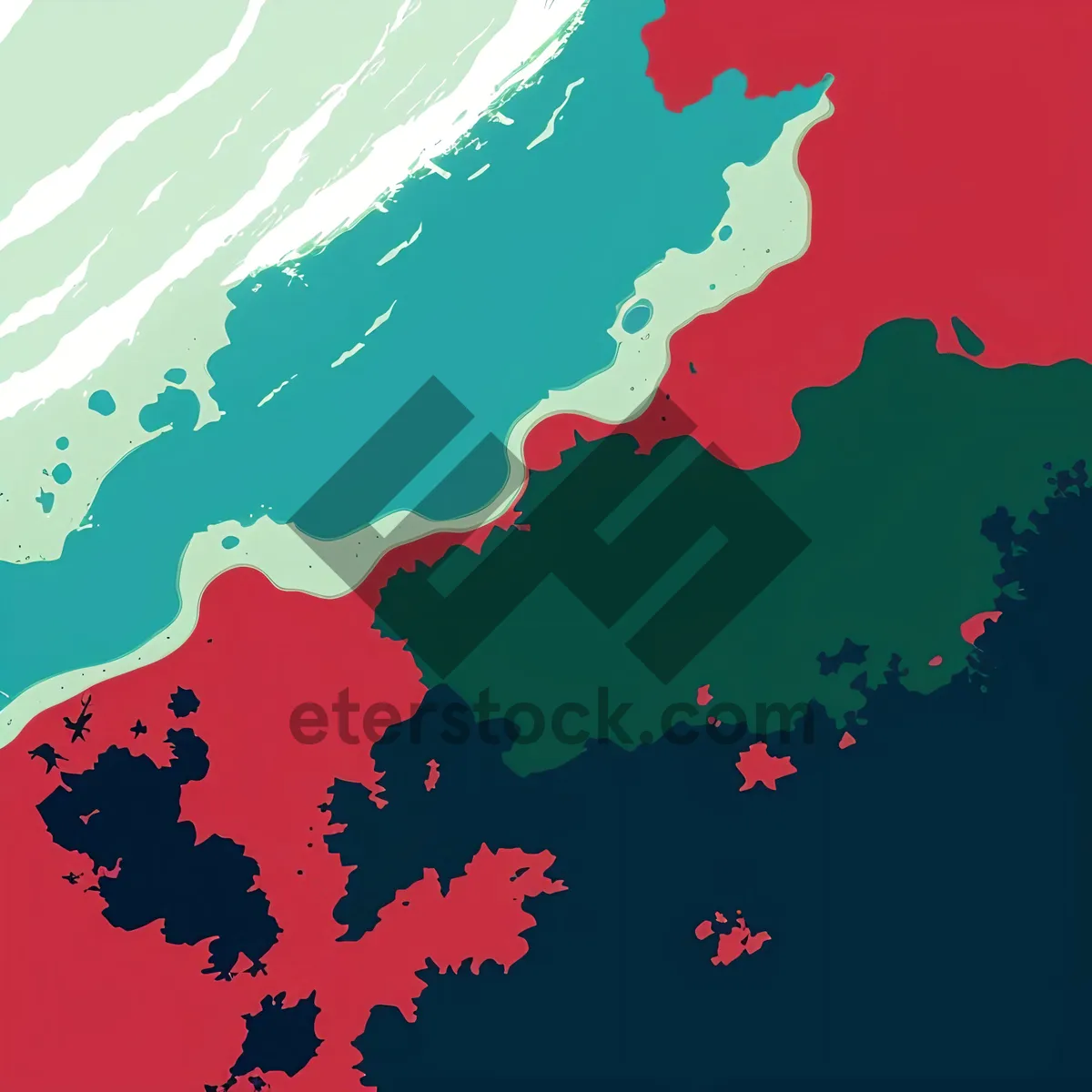 Picture of World Atlas: Digital Graphic Representation of Earth's Continents and Nations