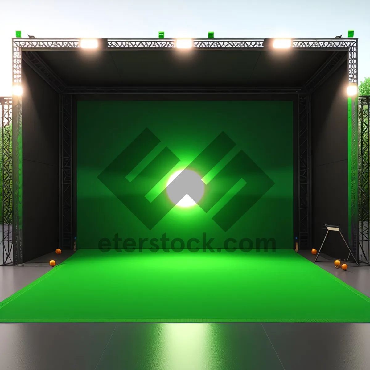 Picture of Shiny Laser Stage: 3D Digital Effects