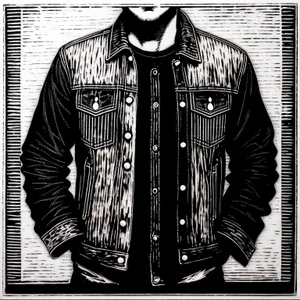 Stylish black jacket on adult male portrait.