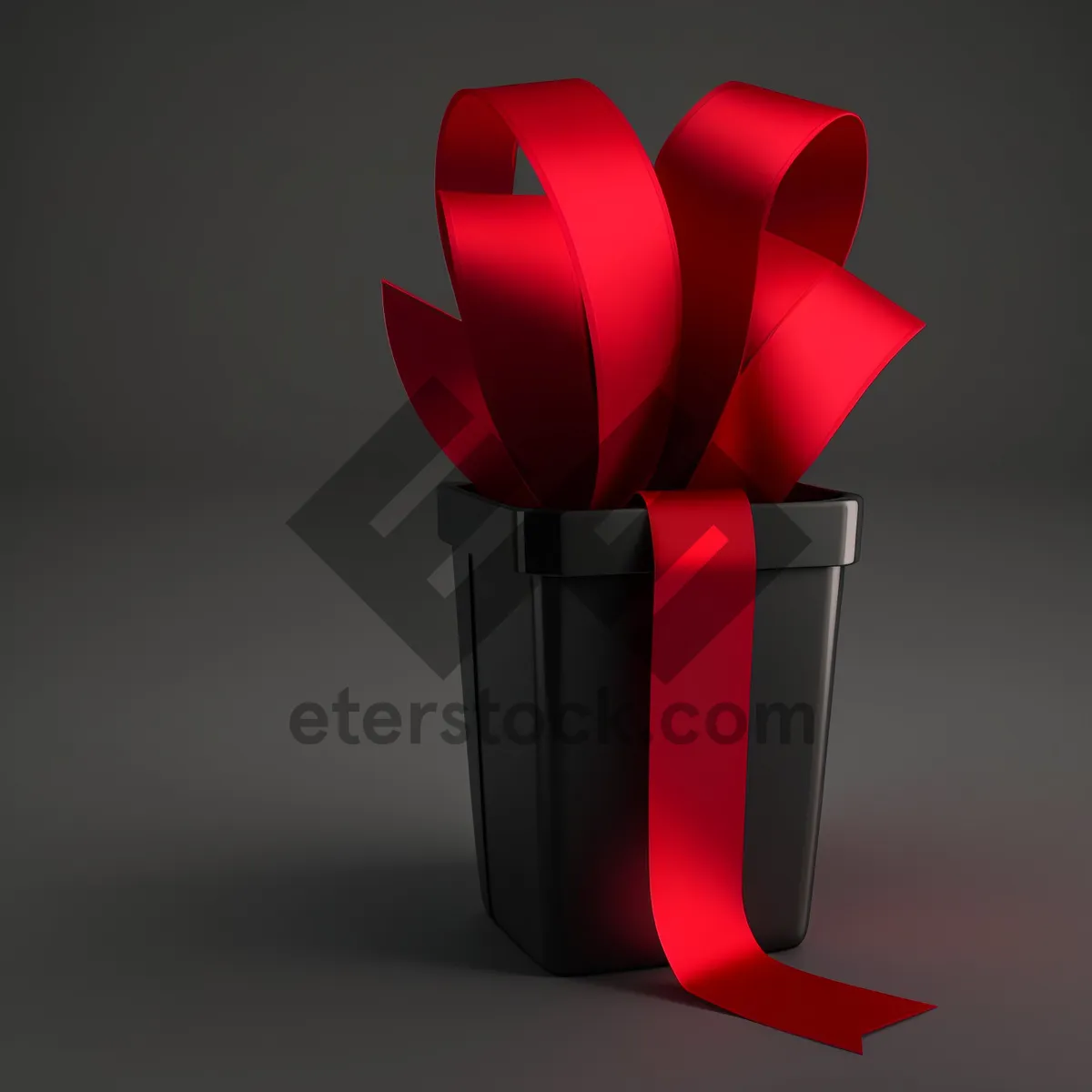 Picture of Shiny Silk Bow Gift Box - Celebration Symbol